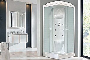 Душевая кабина Royal Bath RB90HP7-WC 90x90 профиль белый/стекло матовое купить в интернет-магазине Sanbest