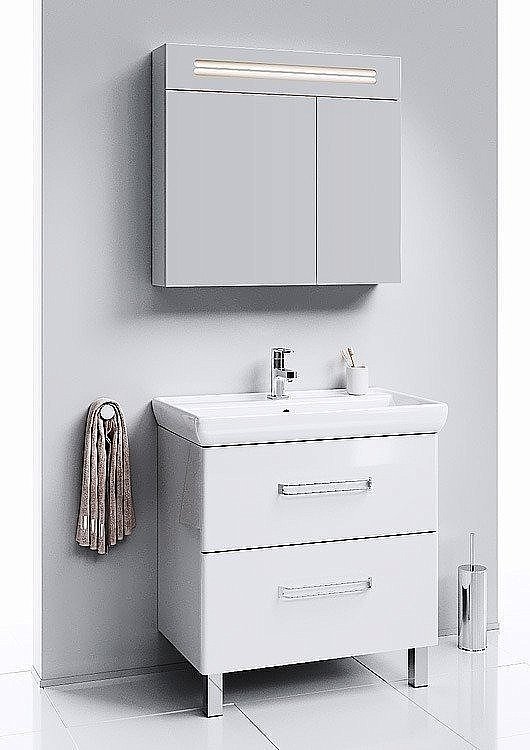 Зеркальный шкаф AQWELLA Нео 80 купить в интернет-магазине сантехники Sanbest