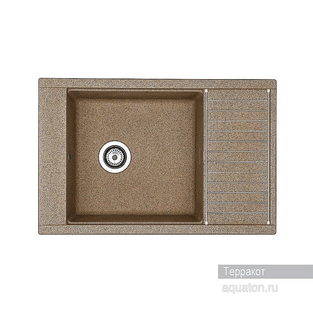Мойка для кухни Акватон Делия 78 1A715132DE270 коричневый купить в интернет-магазине сантехники Sanbest