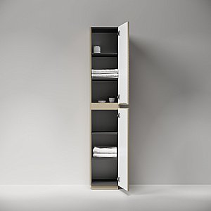 Шкаф-пенал напольный Sancos Folk Floor PFL35FCP капучино для ванной в интернет-магазине сантехники Sanbest