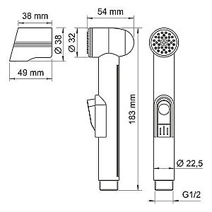 Гигиенический душ WasserKRAFT A157 купить в интернет-магазине сантехники Sanbest