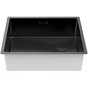 Кухонная мойка Paulmark Next-Skew 58 PM885844-MBN черная матовая купить в интернет-магазине сантехники Sanbest