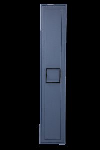 Пенал LA FENICE Cubo Blu Grigio 30 синий/ручка черная для ванной в интернет-магазине сантехники Sanbest