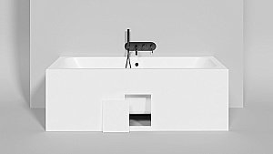 Ванна Salini Orlanda AXIS S-Stone 170x75 103223M белая матовая купить в интернет-магазине Sanbest