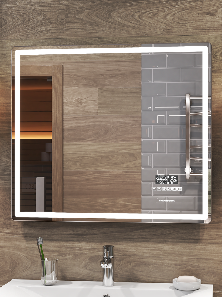 Зеркало VIGO Geometry Media z.GEO.80 в ванную от интернет-магазине сантехники Sanbest