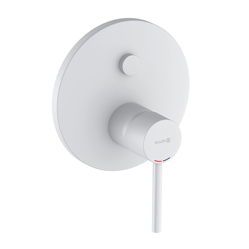 Смеситель для ванны KLUDI BOZZ 386595376 белый матовый купить в интернет-магазине сантехники Sanbest