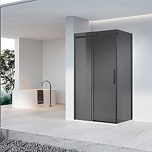 Душевой уголок Vincea Como-N VSR-4CN8013CGB 130x80 профиль черный/стекло тонированное купить в интернет-магазине Sanbest