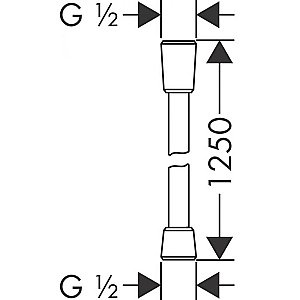 Душевой шланг Hansgrohe Isiflex 28272670 купить в интернет-магазине сантехники Sanbest