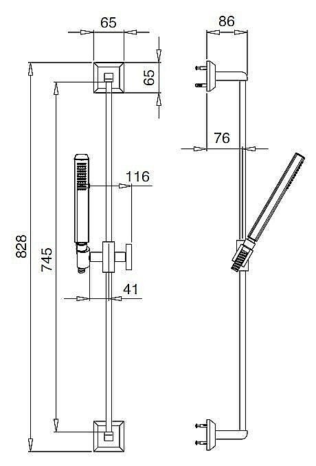 Душевой гарнитур Cezares LEGEND-SD-03/24 золото купить в интернет-магазине сантехники Sanbest