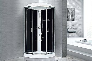 Душевая кабина Royal Bath RB90HK5-BT-CH 90x90 профиль хром/стекло прозрачное купить в интернет-магазине Sanbest