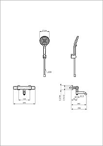 Смеситель для ванны с душем и термостатом WONZON & WOGHAND INN 1 WW-B3013-A1-BG брашированное золото купить в интернет-магазине сантехники Sanbest