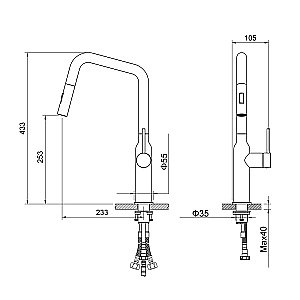 Смеситель для кухни Timo Saona 2386/02FL купить в интернет-магазине сантехники Sanbest