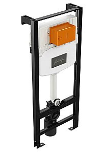 Унитаз подвесной Jacob Delafon RODIN+ E21748RU-00 безободковый, с крышкой микролифт, с инсталляцией и черной кнопкой купить в интернет-магазине Sanbest