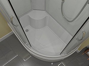 Душевая кабина Erlit Comfrot ER 3512TP 120х80 стекло матовое купить в интернет-магазине Sanbest