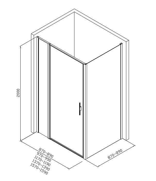 Душевой уголок Allen Brau Priority 120x90 3.31031.00 + 3.31043.00 прозрачный/хром купить в интернет-магазине Sanbest