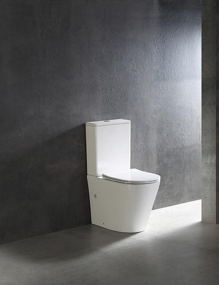 Унитаз напольный CeramaLux TR2178 белый, с бачком, с крышкой микролифт, слив торнадо купить в интернет-магазине Sanbest