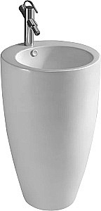 Раковина напольная WeltWasser WW LEERBACH 4949 GL-WT 49 белая купить в интернет-магазине Sanbest