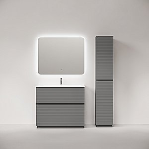 Тумба с раковиной Sancos FOLK Floor FL100FES/CN7013 100 Ergraut soft для ванной в интернет-магазине Sanbest