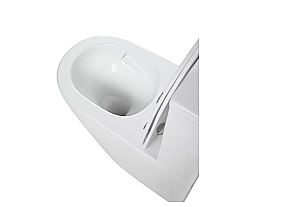 Унитаз напольный River MICHIGAN 640 MB 10000013715 черный матовый, безободковый, с бачком, с крышкой микролифт, слив торнадо купить в интернет-магазине Sanbest