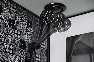 Душевая кабина Esbano Elegancia ESB-90CKR 90x90 стекло прозрачное/профиль черный купить в интернет-магазине Sanbest