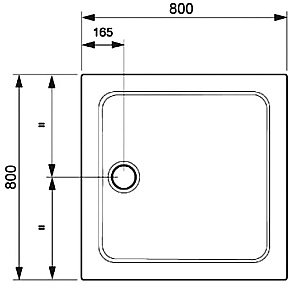 Душевой поддон Jacob Delafon FLIGHT E62441-00 80x80 белый купить в интернет-магазине Sanbest