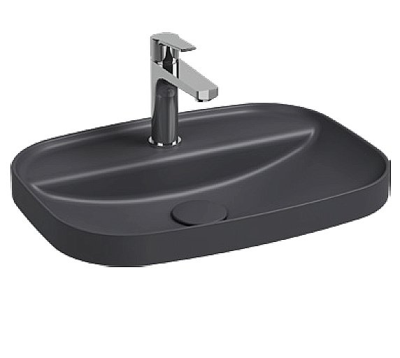 Раковина ISVEA Infinity 55 10NF50055SV-2C антрацит матовый купить в интернет-магазине Sanbest