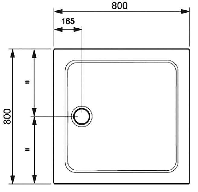 Душевой поддон Jacob Delafon FLIGHT E62441-00 80x80 белый купить в интернет-магазине Sanbest