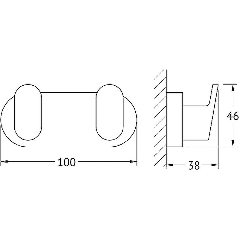 Крючок Artwelle Schwarz 7725 черный купить в интернет-магазине сантехники Sanbest