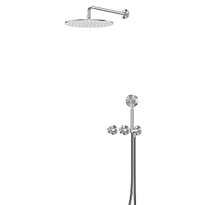 Душевая система Abber Wasser Kreis 316 AF8151BST сталь брашированная купить в интернет-магазине сантехники Sanbest