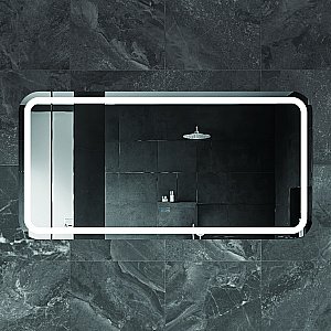 Зеркало с LED подстветкой Cezares STYLUS CZR-SPC-LED-TCH-WARM 140x70 в ванную от интернет-магазине сантехники Sanbest