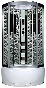 Душевая кабина Niagara Luxe 7790W 90х90 профиль серебро/стекло прозрачное купить в интернет-магазине Sanbest