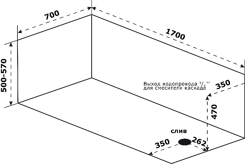 Ванна Azario Бали 170х70 БАВ0103 белая купить в интернет-магазине Sanbest
