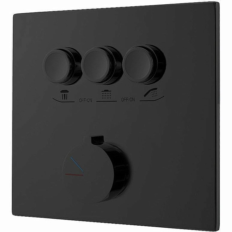 Душевая система Vincea VSFW-4311MB черная матовая купить в интернет-магазине сантехники Sanbest