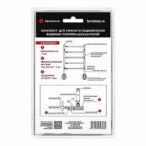 Комплект подключения Terminus круглый вентиль купить в интернет-магазине сантехники Sanbest