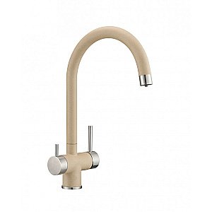 Смеситель для кухни Milacio Ultra MCU.554.BG бежевый/хром купить в интернет-магазине сантехники Sanbest