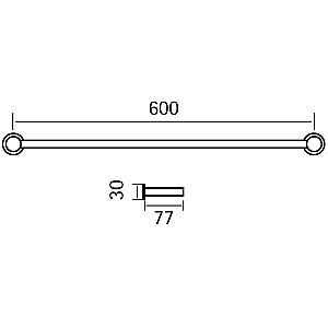 Полотенцедержатель Cisal Xion XI090101D1 купить в интернет-магазине сантехники Sanbest