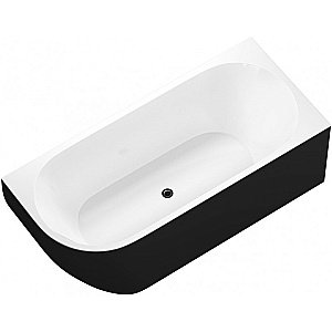 Ванна Aquanet Family Elegant B 180x80 3806-N-MW-MB черная матовая/белая матовая купить в интернет-магазине Sanbest