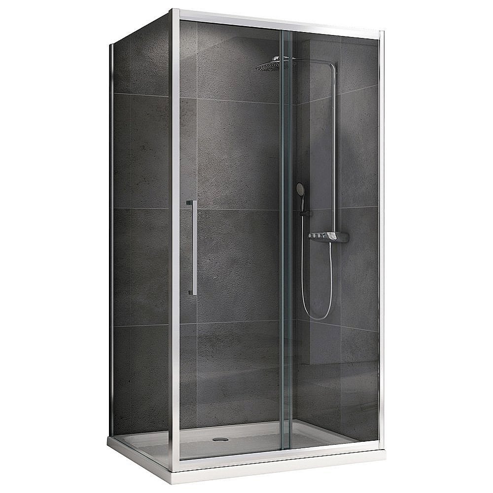 Душевой уголок ABBER Schwarzer Diamant AG30150H-S75 150x75 стекло прозрачное/профиль хром купить в интернет-магазине Sanbest