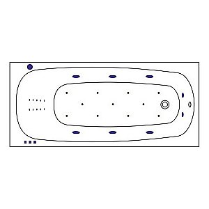 Гидромассажная ванна WhiteCross Layla 170x75 ULTRA NANO хром купить в интернет-магазине Sanbest