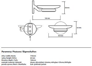 Мыльница Bemeta Alfa 102408023 купить в интернет-магазине сантехники Sanbest