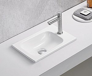 Раковина Gid Integrado 40,5 N3340 71170 белая купить в интернет-магазине Sanbest