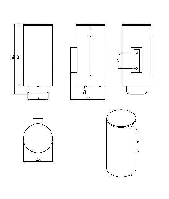 Диспенсер Langberger Accessories 72569 купить в интернет-магазине сантехники Sanbest