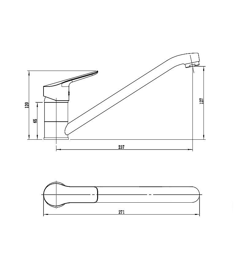 Смеситель для кухни Rush Samui SA0930-26 хром купить в интернет-магазине сантехники Sanbest