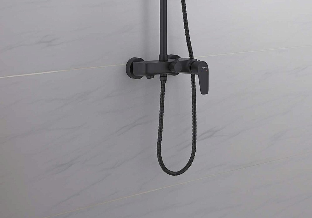 Душевая система Aquatek БЕТТА AQ2140MB черная матовая купить в интернет-магазине сантехники Sanbest