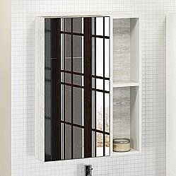 Зеркало со шкафом Comforty Прага 60 в ванную от интернет-магазине сантехники Sanbest