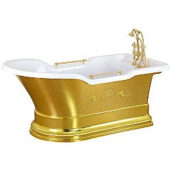 Ванна Migliore IMPERO PODIUM 26351 180х87 белая,золото купить в интернет-магазине Sanbest