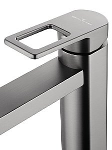 Смеситель для раковины высокий WONZON & WOGHAND FRAME, Темный графит (WW-88239010-BGM) купить в интернет-магазине сантехники Sanbest