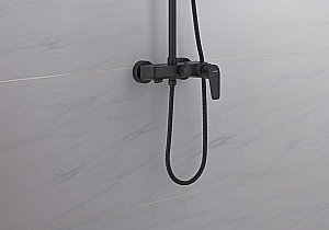 Душевая система Aquatek БЕТТА AQ2140MB черная матовая купить в интернет-магазине сантехники Sanbest