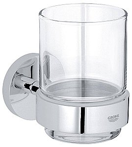 Стакан с держателем Grohe Essentials 40447001 купить в интернет-магазине сантехники Sanbest
