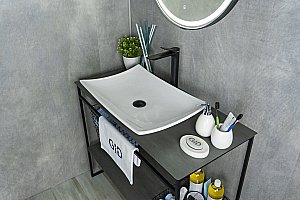 Раковина накладная Gid Creativo 60 N9177 51170 белая купить в интернет-магазине Sanbest